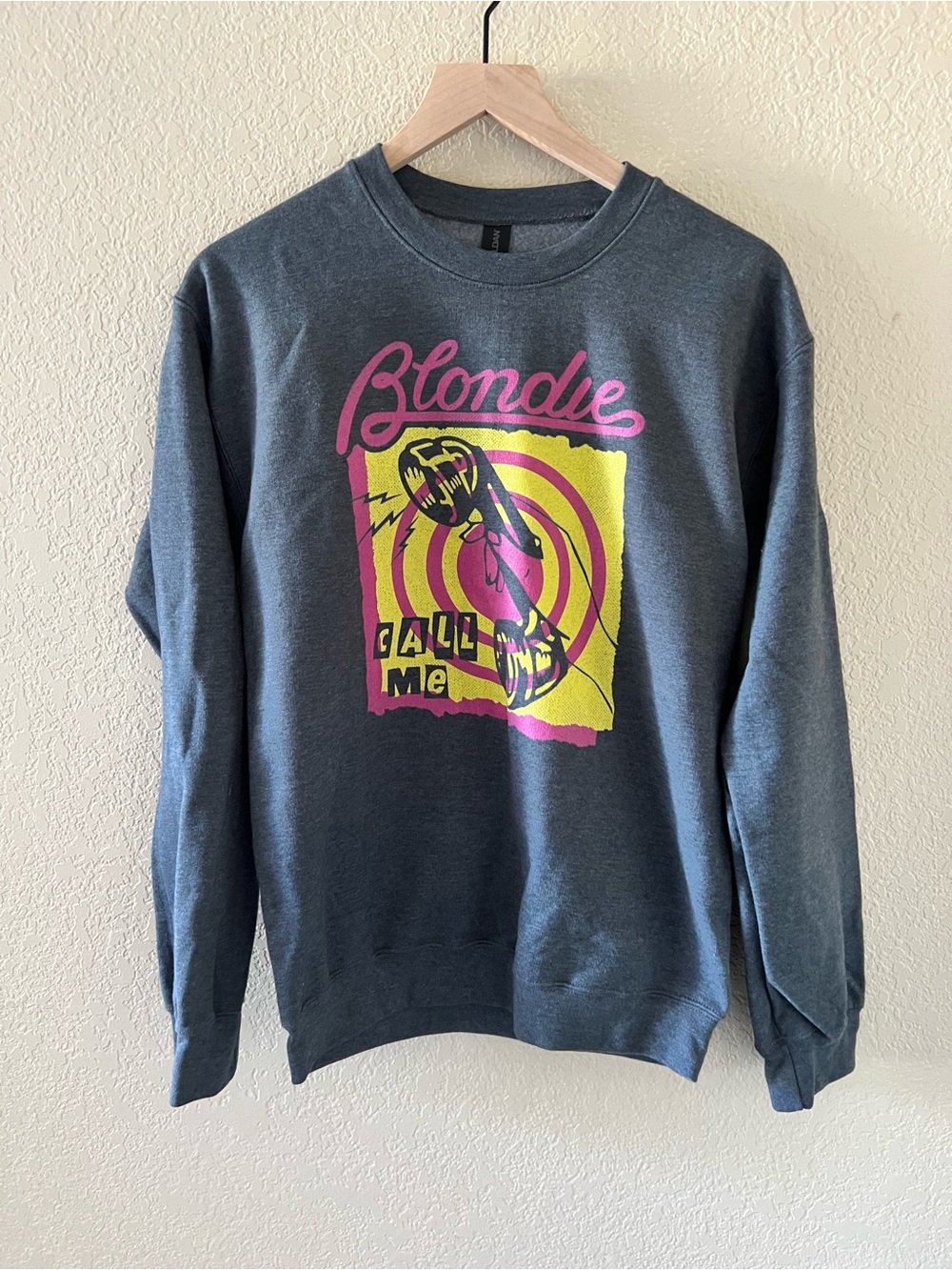 Blonde Graphic Crewneck Sweatshirt Charcoal Size S